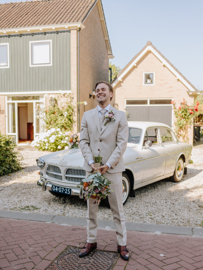 Bruidsfotografie bruiloft first look