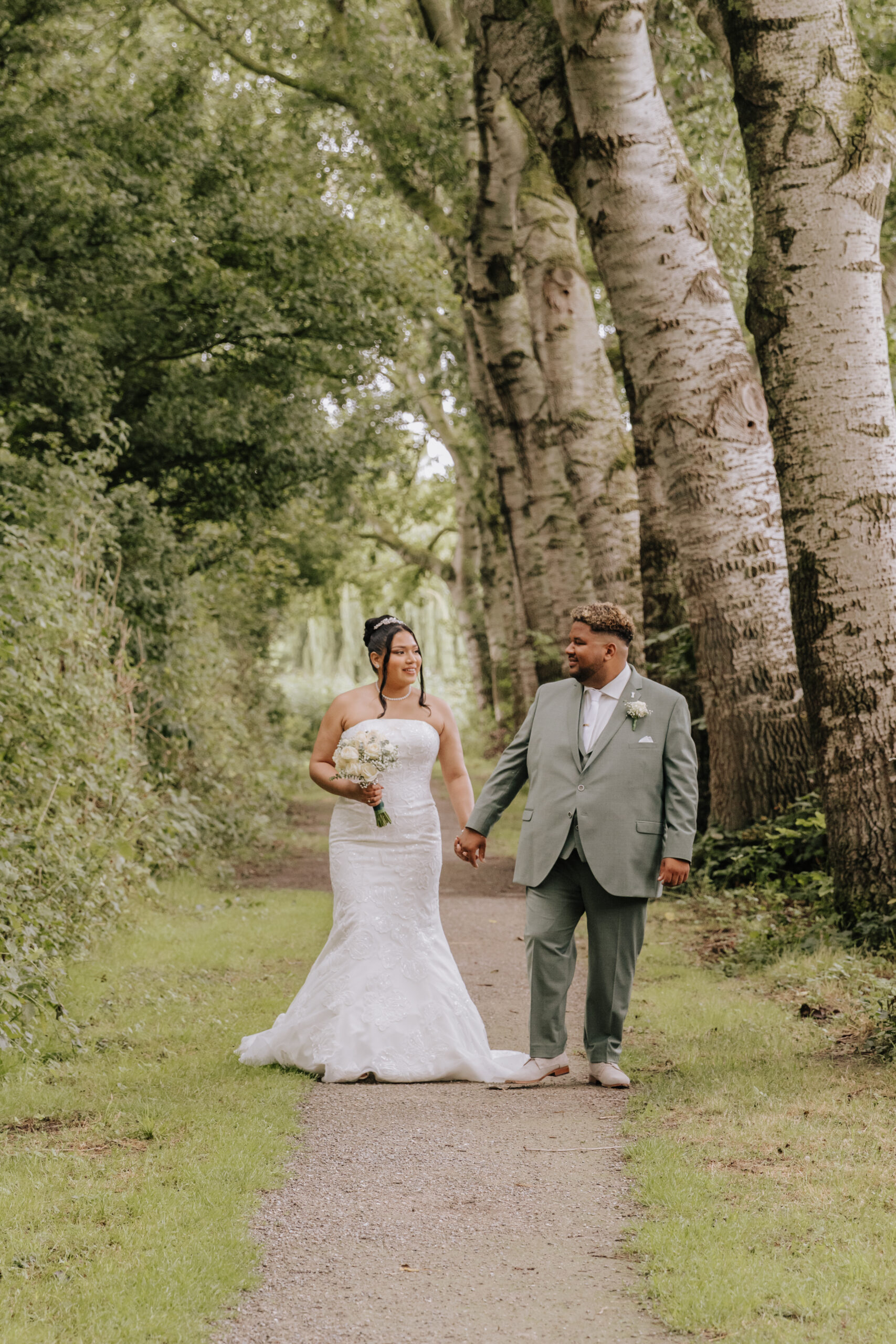 Bruidsfotograaf fotoshoot bos Lelystad